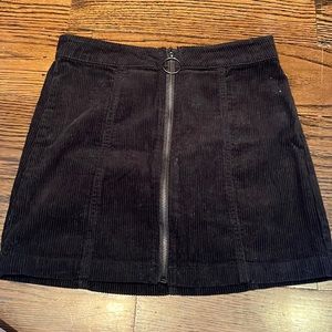 Forever 21 corduroy zip skirt